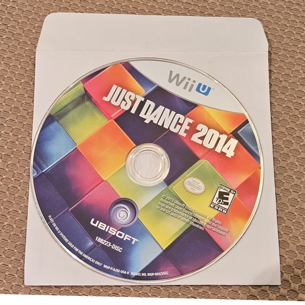 Just Dance 2014 Nintendo Wii U Ubisoft Rhythm Game Disc Only WUP-P-AJ5E-USA-0